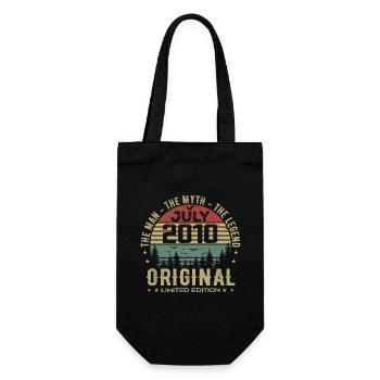 Cadeau Anniversaire Juillet 2010 Nées en Juillet - Sac à bouteille - noir - Devant