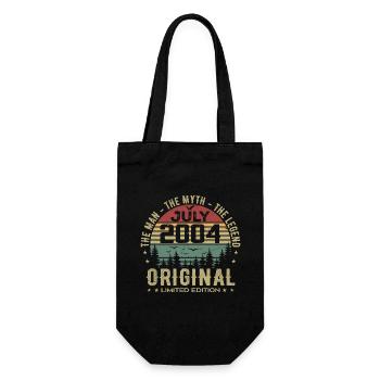 Birthday Gift July 2004 Born in July - Gift Bag for Bottles - black - Front