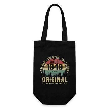 Legend Since Aug 1949 Birthday Gift 1949 - Gift Bag for Bottles - black - Front