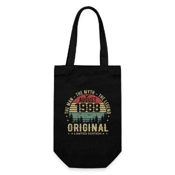 Legende seit August 1988 Geburtstagsgeschenk 1988 - Geschenkbeutel für Flaschen - Schwarz - Vorne
