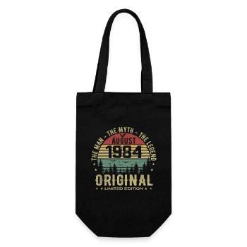Legende seit August 1984 Geburtstagsgeschenk 1984 - Geschenkbeutel für Flaschen - Schwarz - Vorne