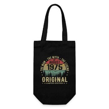 Legend Since Aug 1975 Birthday Gift 1975 - Gift Bag for Bottles - black - Front