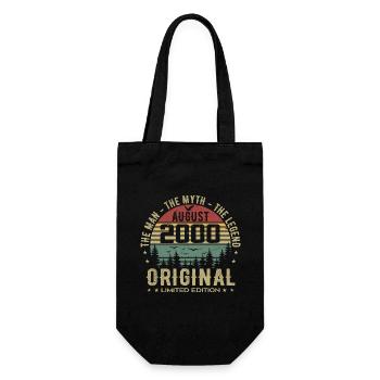 Legend Since August 2000 Birthday Gift 2000 - Gift Bag for Bottles - black - Front