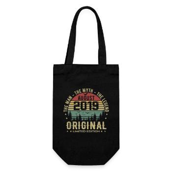 Legende seit Aug 2019 Geburtstagsgeschenk 2019 - Geschenkbeutel für Flaschen - Schwarz - Vorne