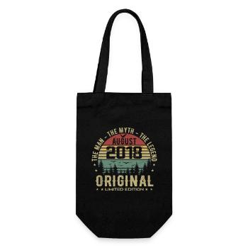 Legend since Aug 2018 Birthday Gift 2018 - Gift Bag for Bottles - black - Front