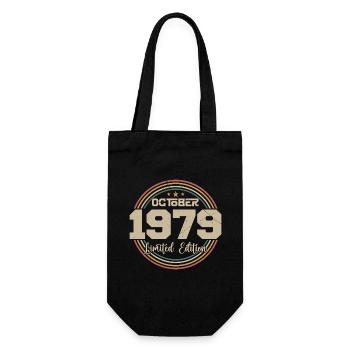 Né en octobre 1979 Retro Anniversaire Octobre 1979 - Sac à bouteille - noir - Devant