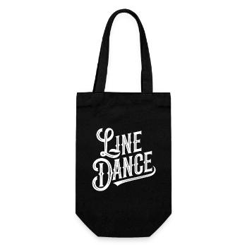 Line Dancing Country Dance - Line Dance Tanzen - Gift Bag for Bottles - black - Front