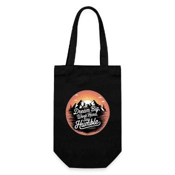 Dream Big, Work Hard, Stay Humble - Gift Bag for Bottles - black - Front