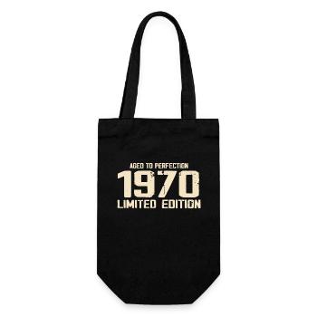 1970 Limited edition 1970 Geburtstag 1970 Retro - Geschenkbeutel für Flaschen - Schwarz - Vorne