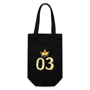 Couronne à 3 chiffres - Sac à bouteille - noir - Devant