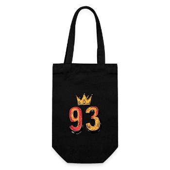 93 Number Krone - Gift Bag for Bottles - black - Front