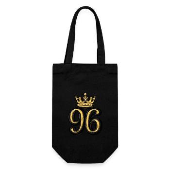 96 Nombre Couronne - Sac à bouteille - noir - Devant