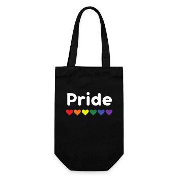 Pride - Fierté d'être homo - Sac à bouteille - noir - Devant