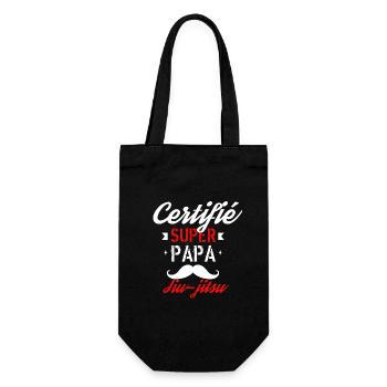 Certifié Super Papa jiu jitsu - Sac à bouteille - noir - Devant