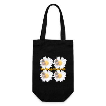 Gartenprinzessin - Geschenkbeutel für Flaschen - Schwarz - Vorne