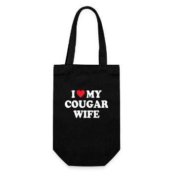J’aime ma femme cougar - Sac à bouteille - noir - Devant