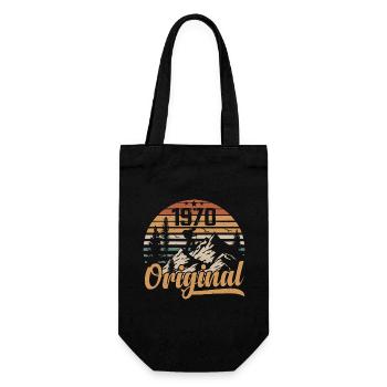 Original 1970 Retro 1970 Vintage 1970 Anniversaire - Sac à bouteille - noir - Devant