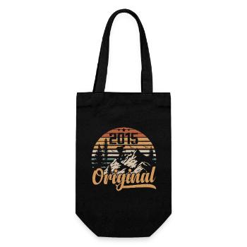 Original 2015 Retro 2015 Vintage 2015 Anniversaire - Sac à bouteille - noir - Devant