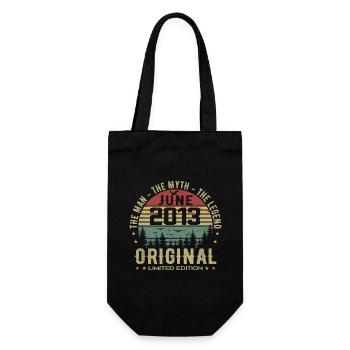 2013 June 2013 Birthday June 2013 June Gift - Gift Bag for Bottles - black - Front