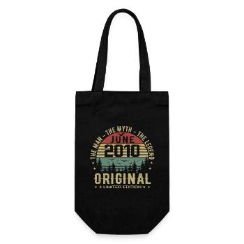 2010 Juin 2010 Anniversaire Juin 2010 Juin Cadeau - Sac à bouteille - noir - Devant