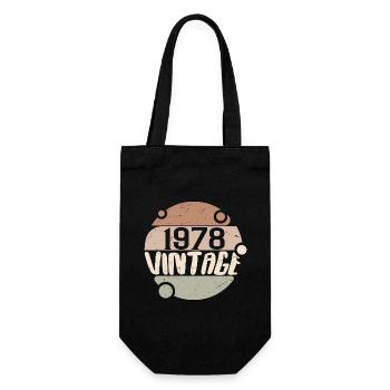 Vintage 1978 Retro Gifts 1978 Vintage 1978 - Gift Bag for Bottles - black - Front