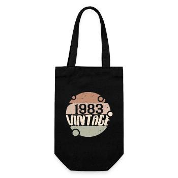 Vintage 1983 Retro Gifts 1983 Vintage 1983 - Gift Bag for Bottles - black - Front