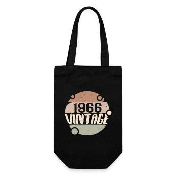 Vintage 1966 Retro Gifts 1966 Vintage 1966 - Gift Bag for Bottles - black - Front