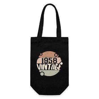 Vintage 1958 Cadeaux rétro 1958 millésime 1958 - Sac à bouteille - noir - Devant