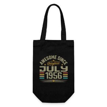 Erbaut im Juli 1956 | Geschenk Juli 1956 - Geschenkbeutel für Flaschen - Schwarz - Vorne