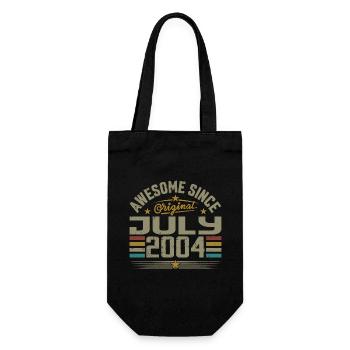 Construit en Juillet 2004 | Cadeau Juillet 2004 - Sac à bouteille - noir - Devant
