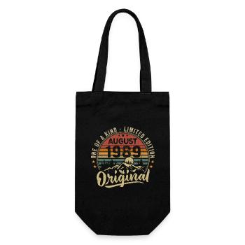 Août 1989 Cadeau Anniversaire 1989 Légendes Août - Sac à bouteille - noir - Devant