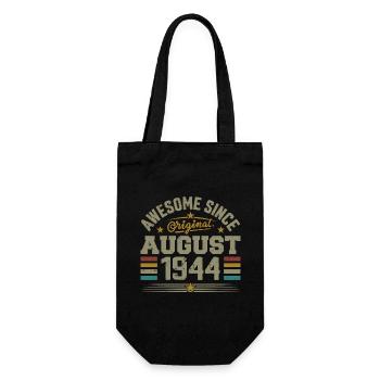 Août 1944 Anniversaire Août 1944 August 1944 Rétro - Sac à bouteille - noir - Devant