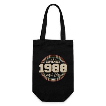 Cadeau Septembre 1988 September Birthday Gift 1988 - Sac à bouteille - noir - Devant
