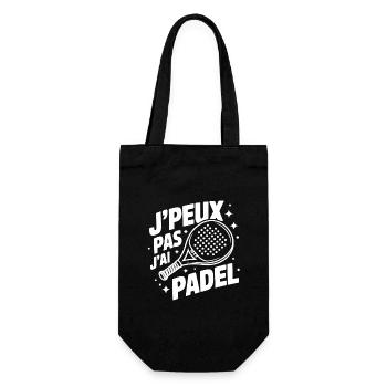 J’peux pas, j’ai padel – Pour les vrais du terrain - Sac à bouteille - noir - Devant