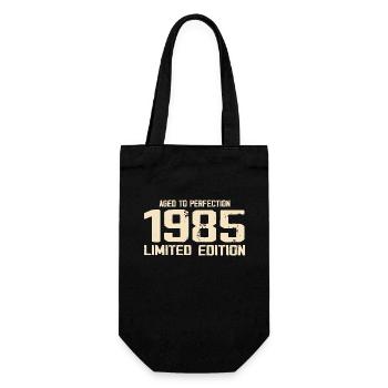 1985 Limited edition 1985 Geburtstag 1985 Retro - Geschenkbeutel für Flaschen - Schwarz - Vorne