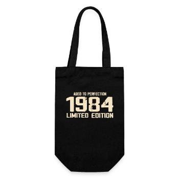 1984 Limited edition 1984 Geburtstag 1984 Retro - Geschenkbeutel für Flaschen - Schwarz - Vorne