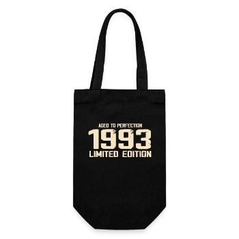 1993 Limited edition 1993 Birthday 1993 Retro - Gift Bag for Bottles - black - Front