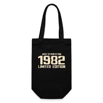 1982 Limited edition 1982 Geburtstag 1982 Retro - Geschenkbeutel für Flaschen - Schwarz - Vorne