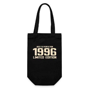 1996 Limited edition 1996 Birthday 1996 Retro - Gift Bag for Bottles - black - Front