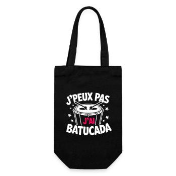 Ich kann nicht, ich habe Batucada - Geschenkbeutel für Flaschen - Schwarz - Vorne