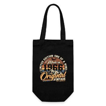 1966 Vintage Vintage Rétro Cadeau d’anniversaire - Sac à bouteille - noir - Devant