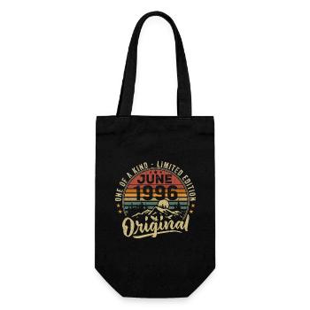 Juin 1996 Vintage Cadeau D’anniversaire 1996 Juin - Sac à bouteille - noir - Devant