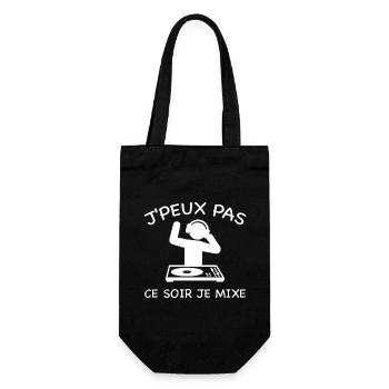 I can't mix - DJ - Gift Bag for Bottles - black - Front