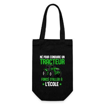 Tracteur Papa Enfant Garçons Fermier Agriculteur - Sac à bouteille - noir - Devant