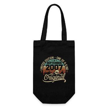 Birthday September 2007 Gift September 2007 - Gift Bag for Bottles - black - Front