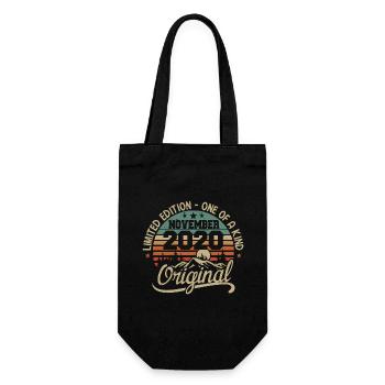 Novembre Rétro - Cadeau Anniversaire Novembre 2020 - Sac à bouteille - noir - Devant