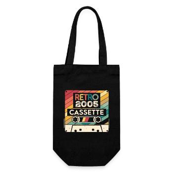 Retro 1975 Vintage 2005 - Cadeau Anniversaire 2005 - Sac à bouteille - noir - Devant
