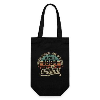 Vintage April 1994 - Original Gift April 1994 - Gift Bag for Bottles - black - Front