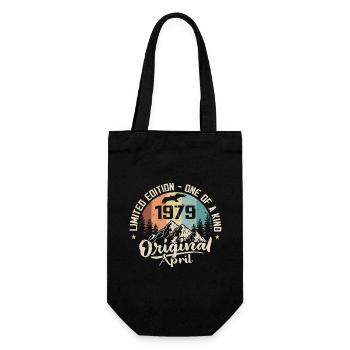 Geburtstagsgeschenk April 1979 April 1979 - Geschenkbeutel für Flaschen - Schwarz - Vorne
