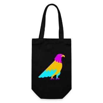 Colorful Abstract Eagle - Gift Bag for Bottles - black - Front